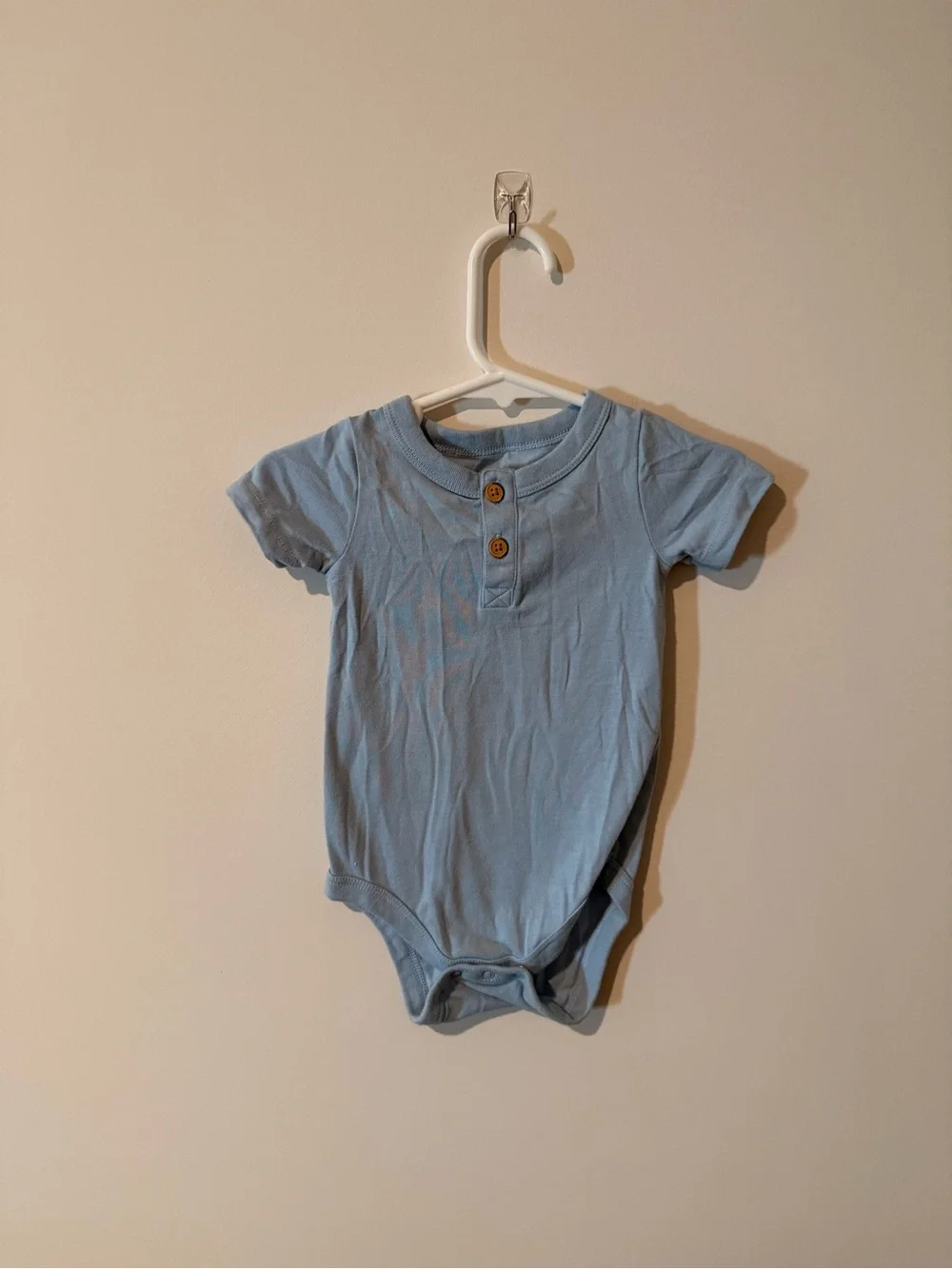 Cat & Jack Kids Short Sleeve Henley Shirt Set - Blue, Coral & Olive Stripe